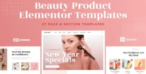 Prettybox - Cosmetic & Beauty Products Shop Elementor Template Kit