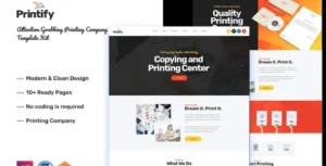 Printify - Printing Company Elementor Template Kit