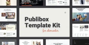 Publibox - Blog & Magazine Elementor Template Kit