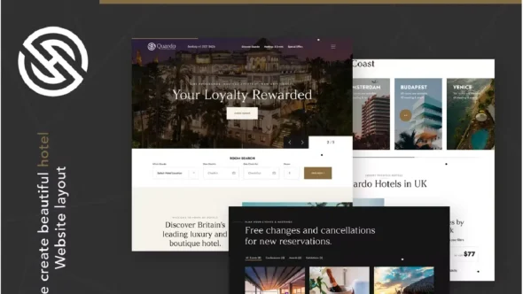 Quardo  Deluxe Hotels WordPress Theme