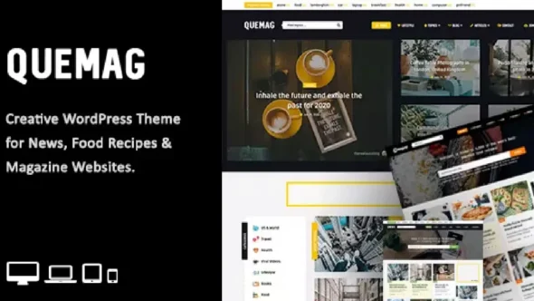 Quemag – Magazine WordPress Theme for Bloggers