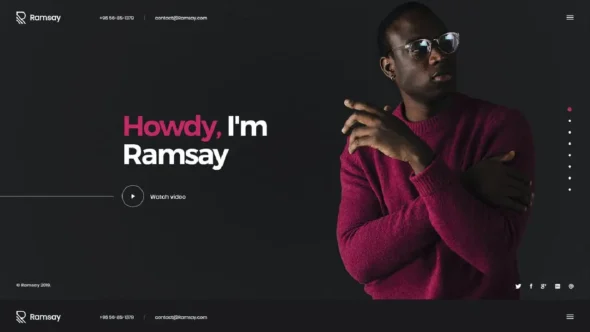 Ramsay – Personal WordPress CV Resume Theme