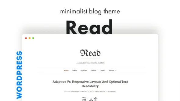 Read WP – Minimalist WordPress Blog Theme