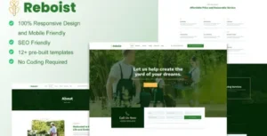 Reboist - Landscape & Gardening Elementor Template Kit