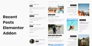 Recent Posts Elementor Addon