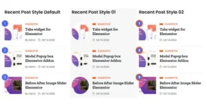 Recent Posts Widget for Elementor