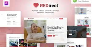 Redirect – Blood Donation Campaign & Activism Elementor Template Kit