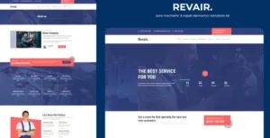 Revair - Auto Mechanic & Repair Elementor Template Kit