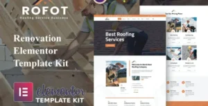 Rofot - Renovation Elementor Template Kit