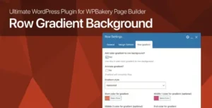 Row Gradient Background for WPBakery Page Builder