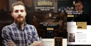 Rubick - Barbershop & Hair Salon Elementor Template Kit