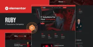 Ruby - IT Solutions Company Elementor Template Kit