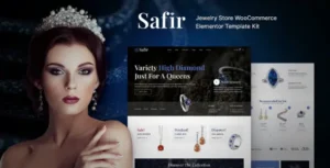 Safir – Jewelry Store WooCommerce Elementor Template Kit