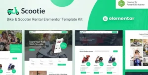 Scootie – Bike & Scooter Rental Elementor Template Kit