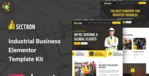 Sectron - Industrial Business Elementor Template Kit