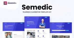 Semedic - Doctor Telehealth Elementor Template Kit