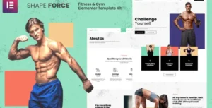 Shape Force - Fitness & Gym Elementor Template Kit