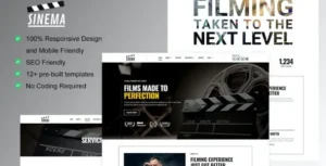 Sinema - Film Maker & Movie Studio Elementor Template Kit