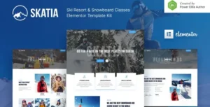 Skatia - Ski Resort & Snowboard Classes Elementor Template Kit