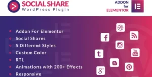 Social Share for Elementor WordPress Plugin