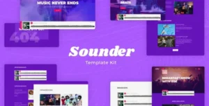 Sounder Internet Radio & Streaming Elementor Template Kit