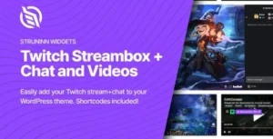 Struninn - Twitch Streambox and Chat For Elementor