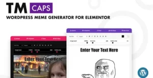 TM CAPS - WordPress Meme Generator For Elementor