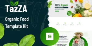 TazZA - Organic Food Elementor Template Kit