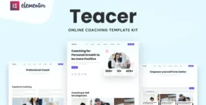 Teacer - Online Coaching Elementor Template Kit