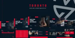 Toronto - Gym & Fitness Elementor Template Kit