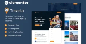 Travella – Tours & Travel Agency Elementor Template Kit