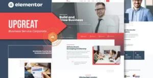 Upgreat - Business Service Corporate Elementor Template