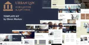 Urban Law - Lawyer & Law Firm Elementor Template Kit