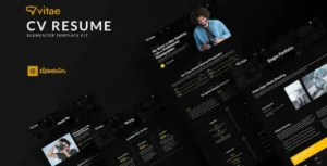 Vitae - CV Resume Elementor Template Kit