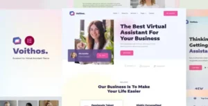 Voithos Personal Virtual Assistant Elementor Template Kit