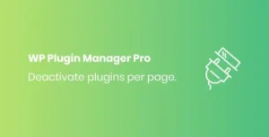 WP Plugin Manager Pro - Deactivate plugin per page