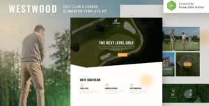 Westwood – Golf Club & Course Elementor Template Kit