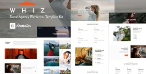 Whiz - Travel Agency Elementor Template Kit