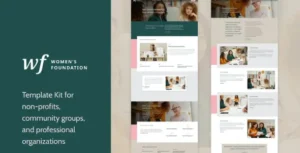 Women’s Foundation Non-Profit WordPress Elementor Template Kit