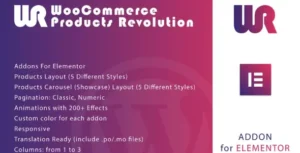 WooCommerce Products Revolution for Elementor