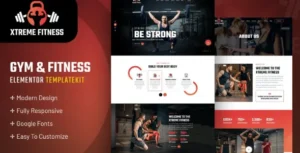 Xtreme Fitness Elementor Template Kit