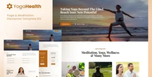 YogaHealth - Yoga & Meditation Elementor Template Kit