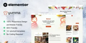 Yumma - Food Recipe Elementor Template Kit