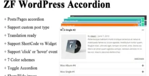 ZF WordPress Accordion