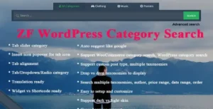 ZF WordPress Category Search