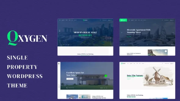 Qxygen – Single Property WordPress Theme