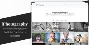 JPhotography – Minimal Photography Portfolio HTML5