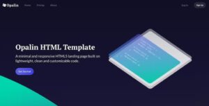 Opalin – Startup HTML Template