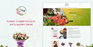 Flory Florist, Flower Bouquet, Shopify Theme