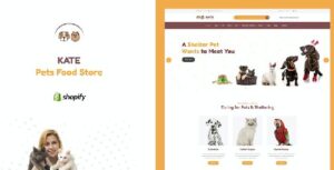 Kate - Dog & Pets Food Store Shopify Theme